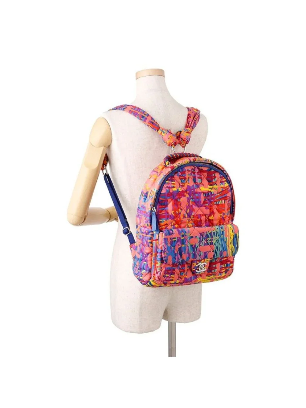Chanel Backpack Quilted CC Logo Nylon